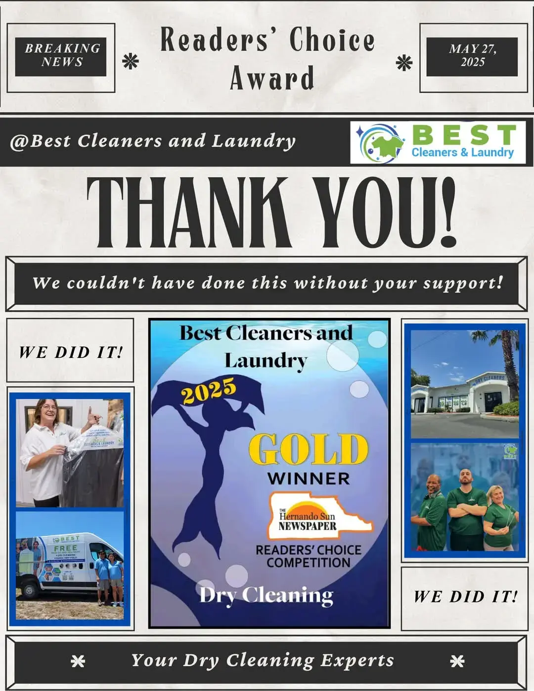 Best Cleaners and Laundry location