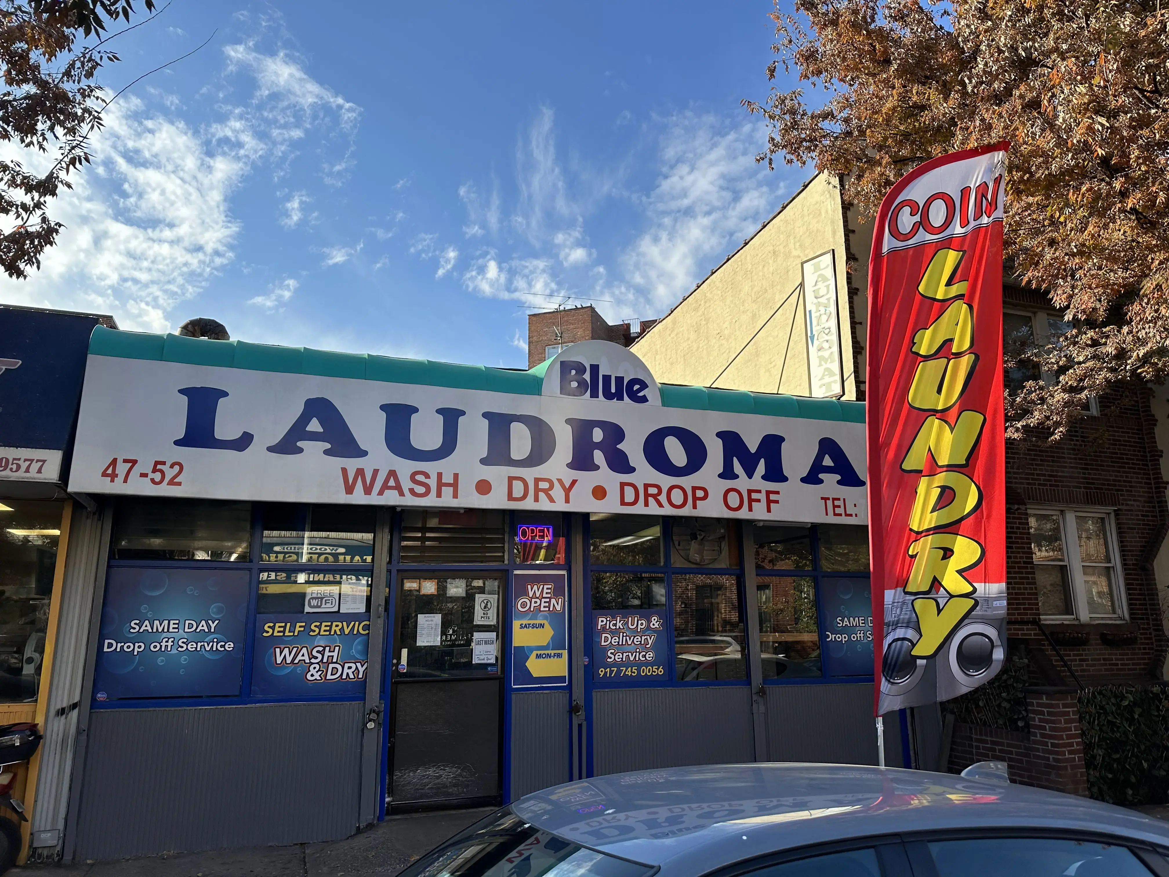 Blue Laundromat location