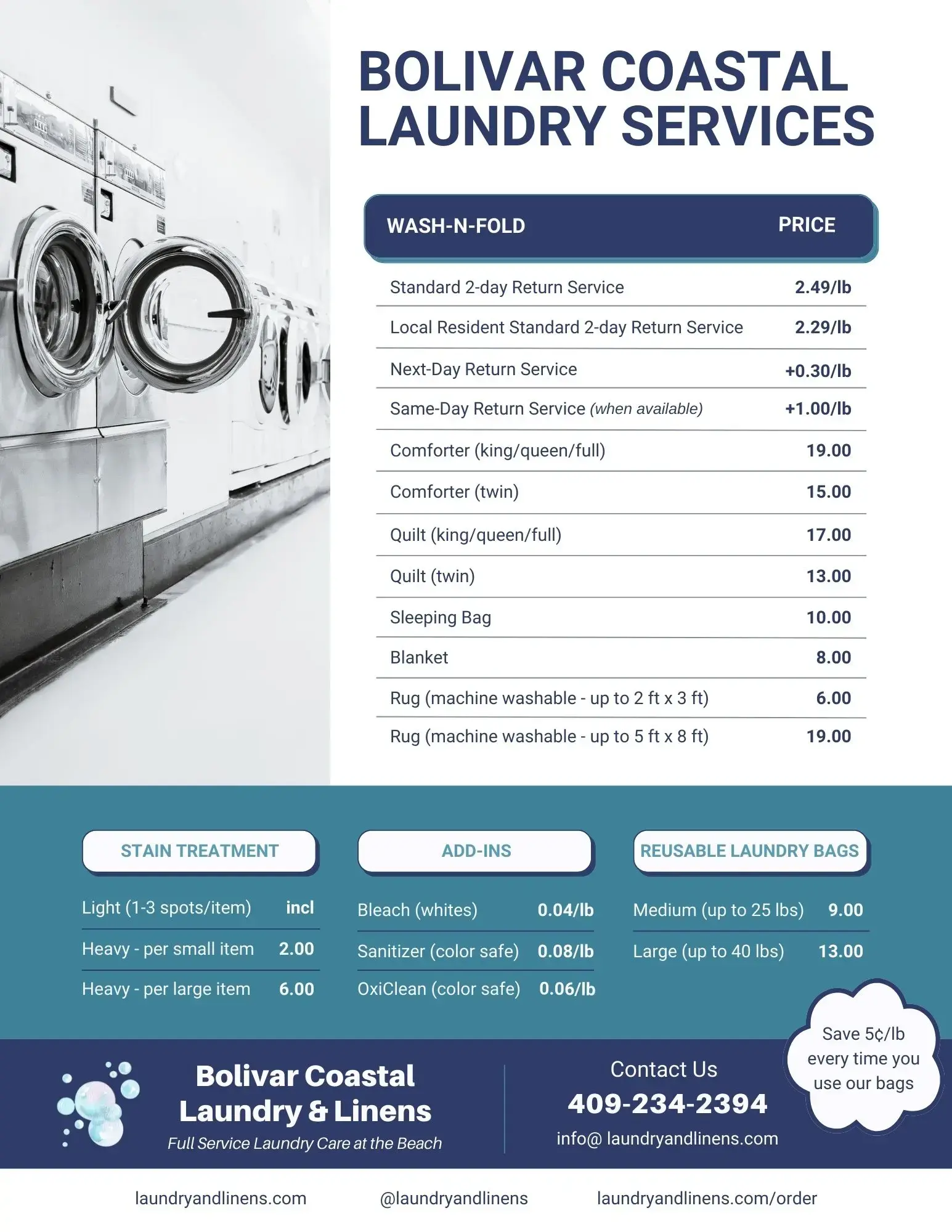 Bolivar Coastal Laundry & Linens - Image 10