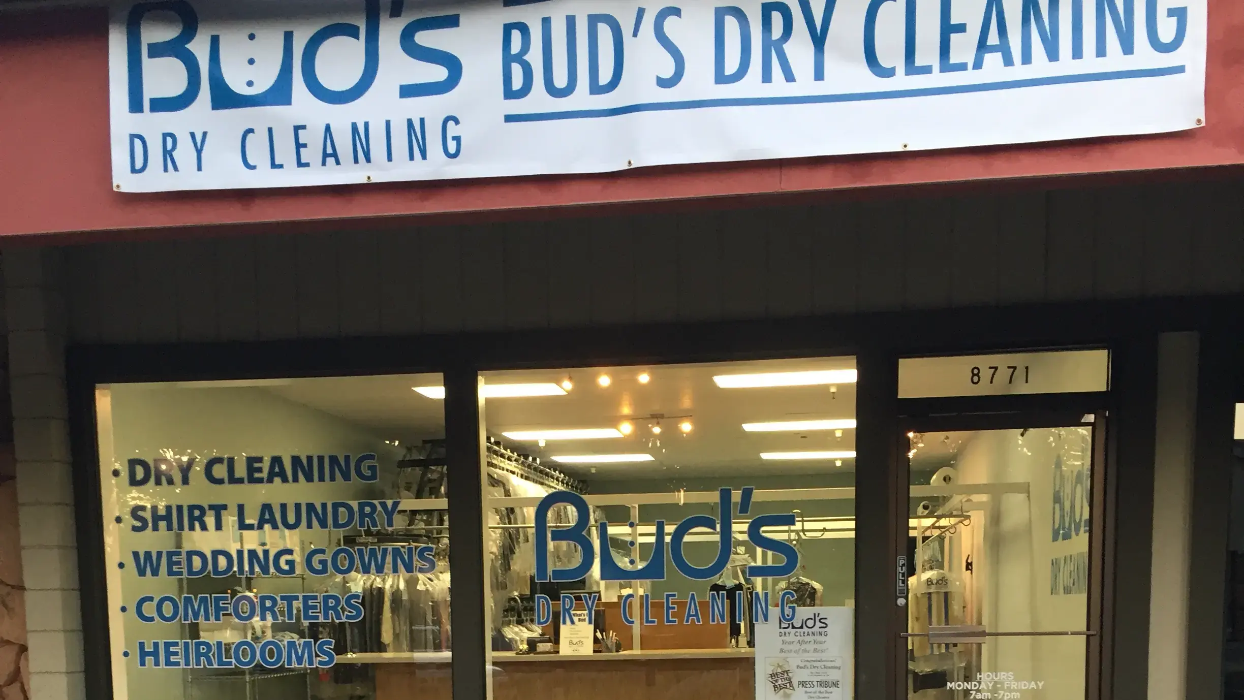 Bud's Dry Cleaning location