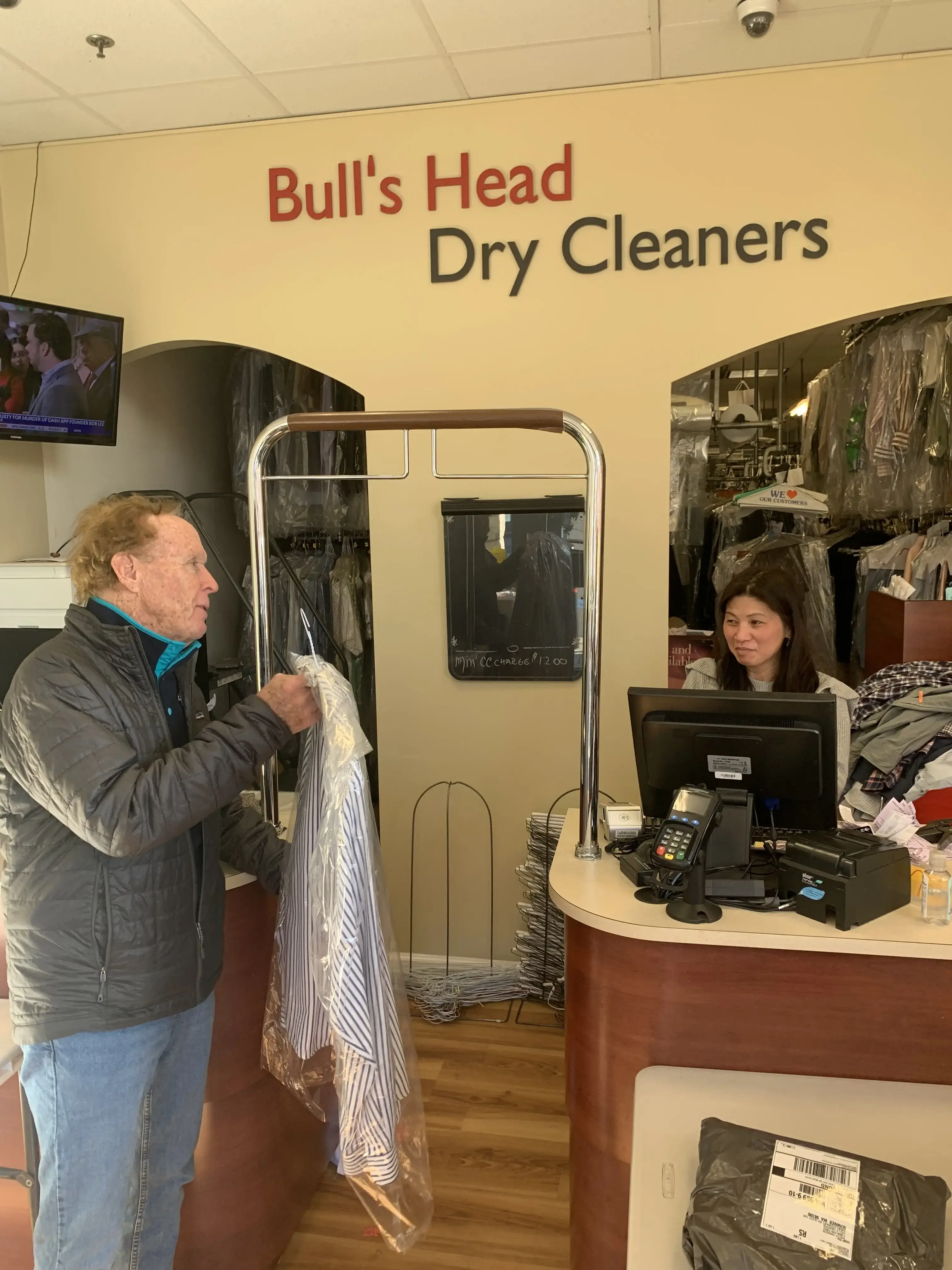 Bull's Head Dry Cleaners location