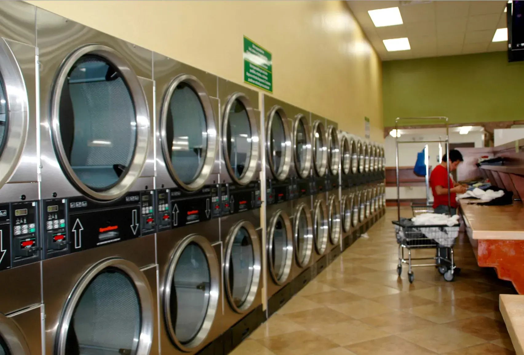 City laundromat location