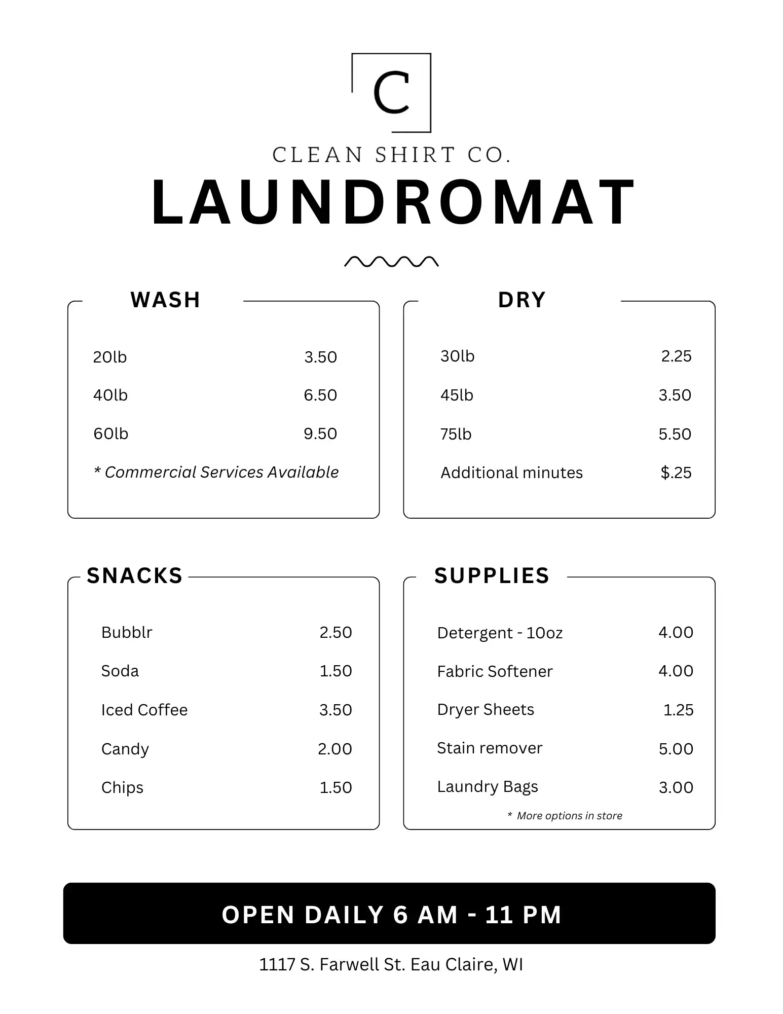 Clean Shirt Co. Laundromat thumbnail 20