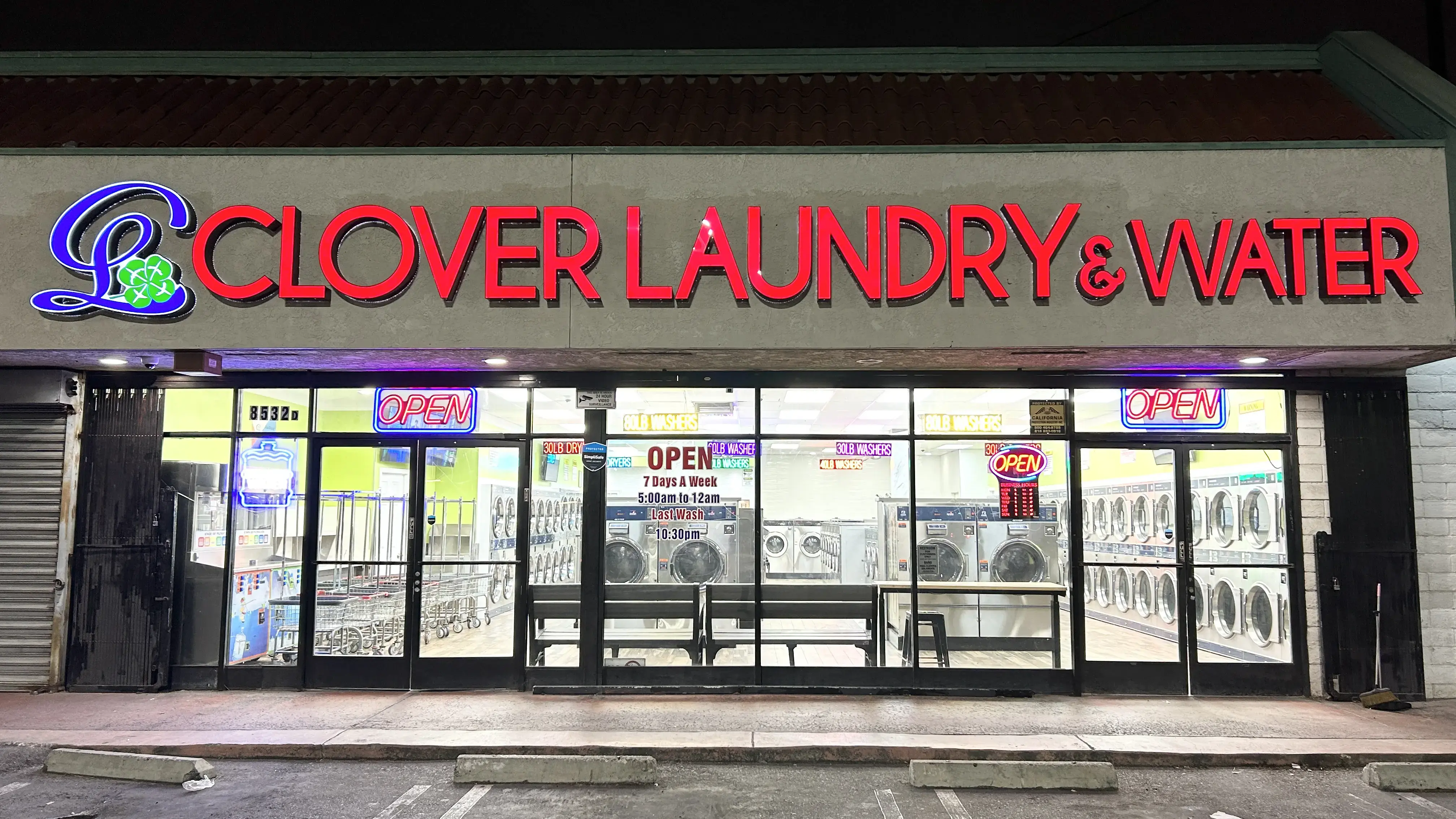 Clover Laundry and Water location