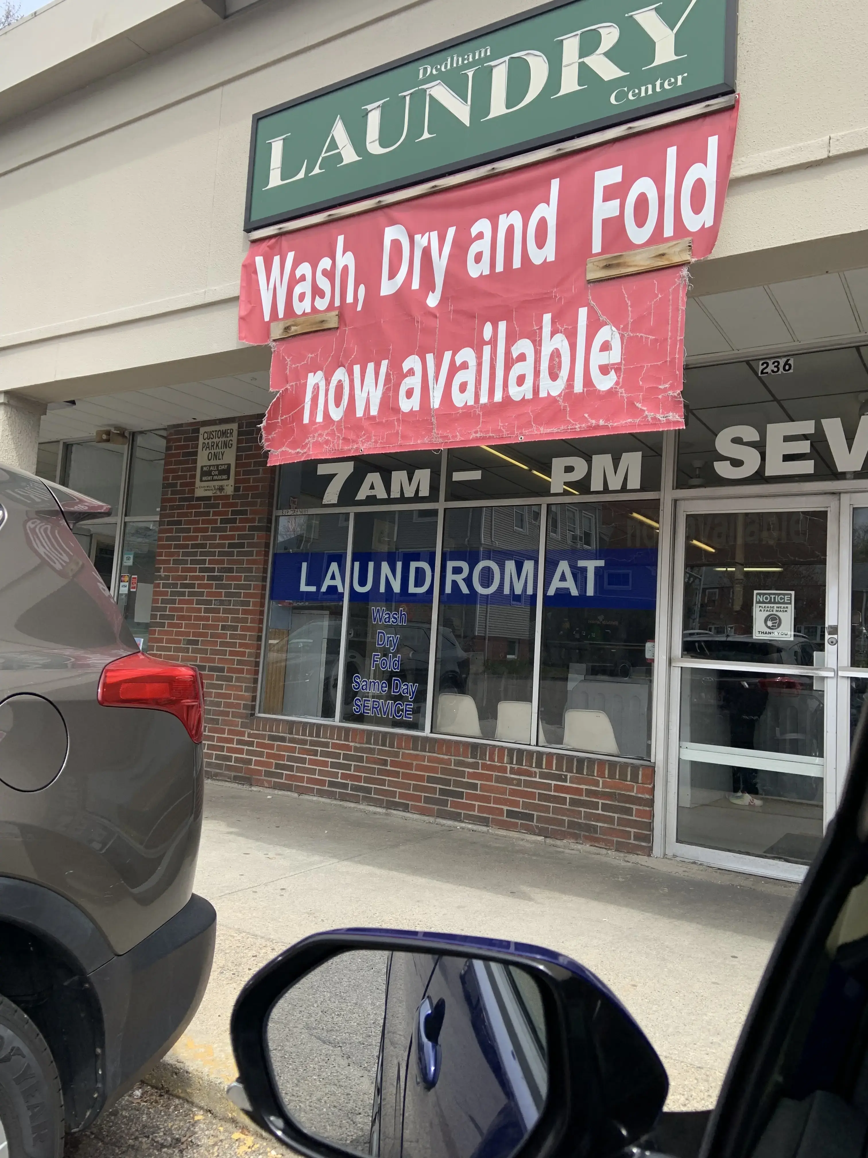Dedham Laundry Center location