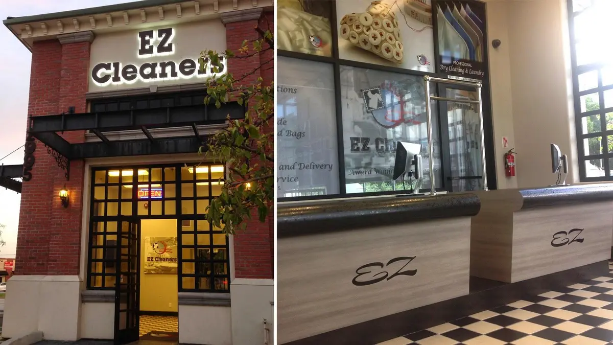 EZ Cleaners | Dry Cleaning | Area Rug | Drapery | Wedding Dress Preservation | Fire Restoration location