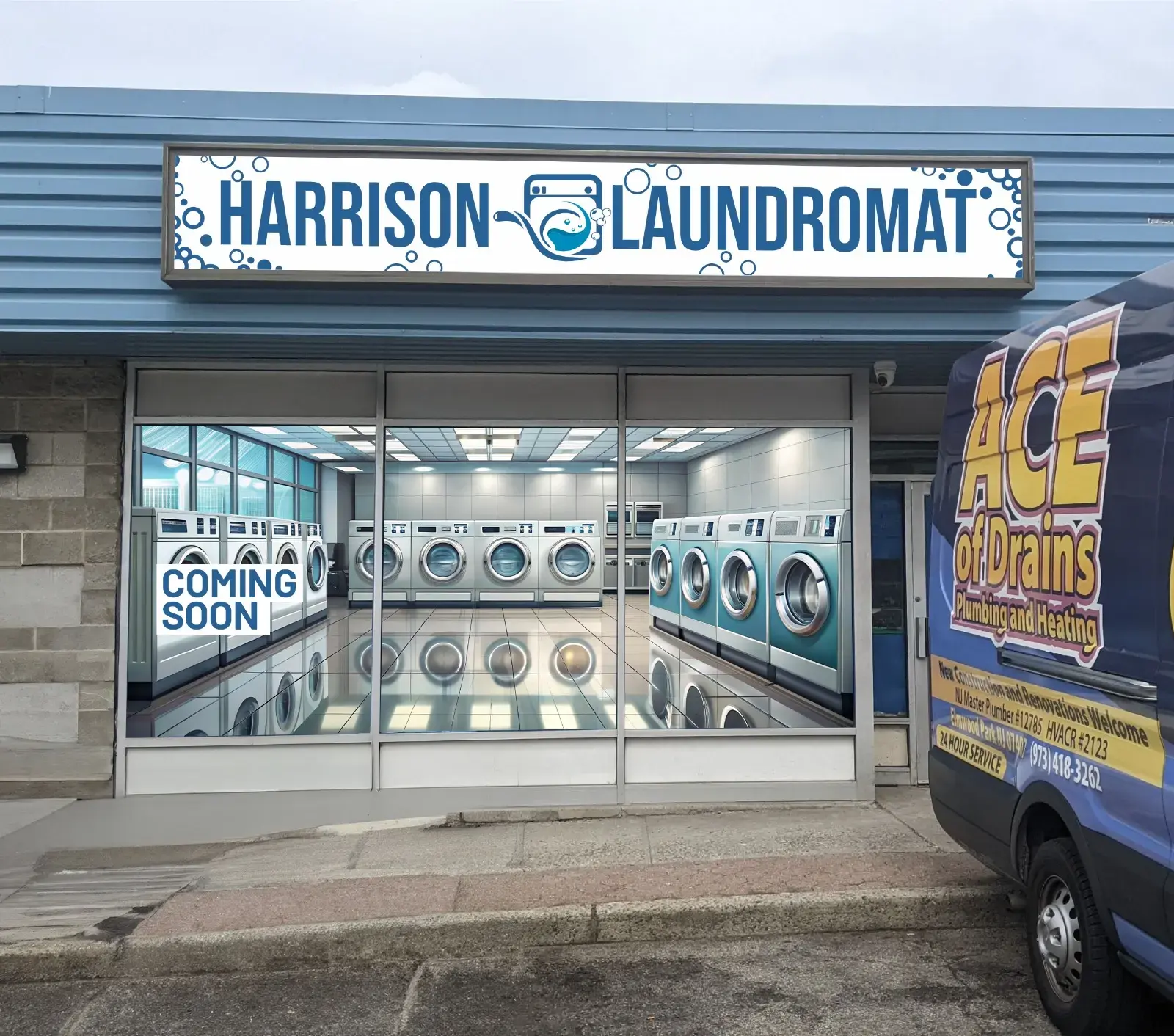 Harrison Laundromat location
