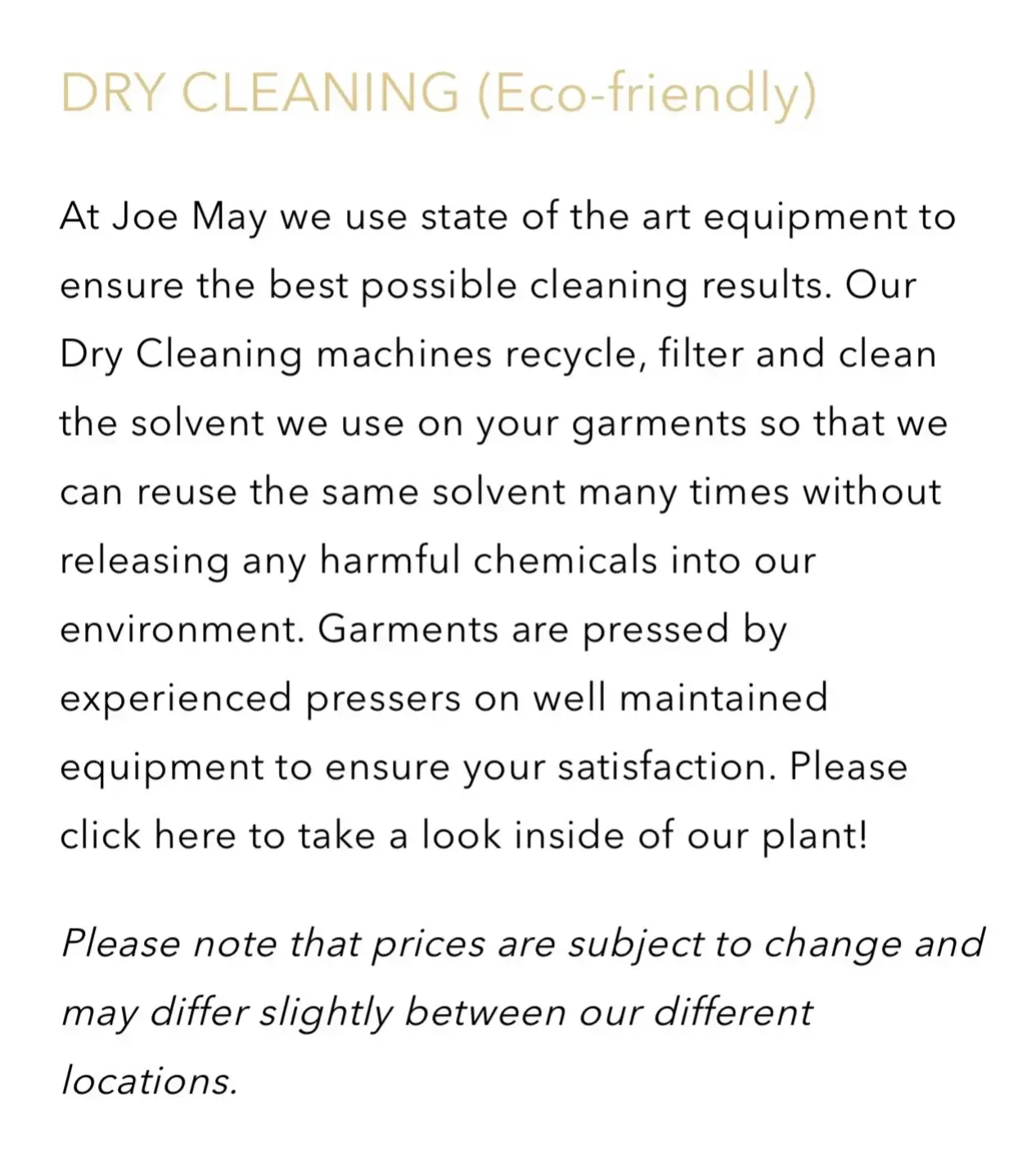 Joe May Cleaners - Image 10