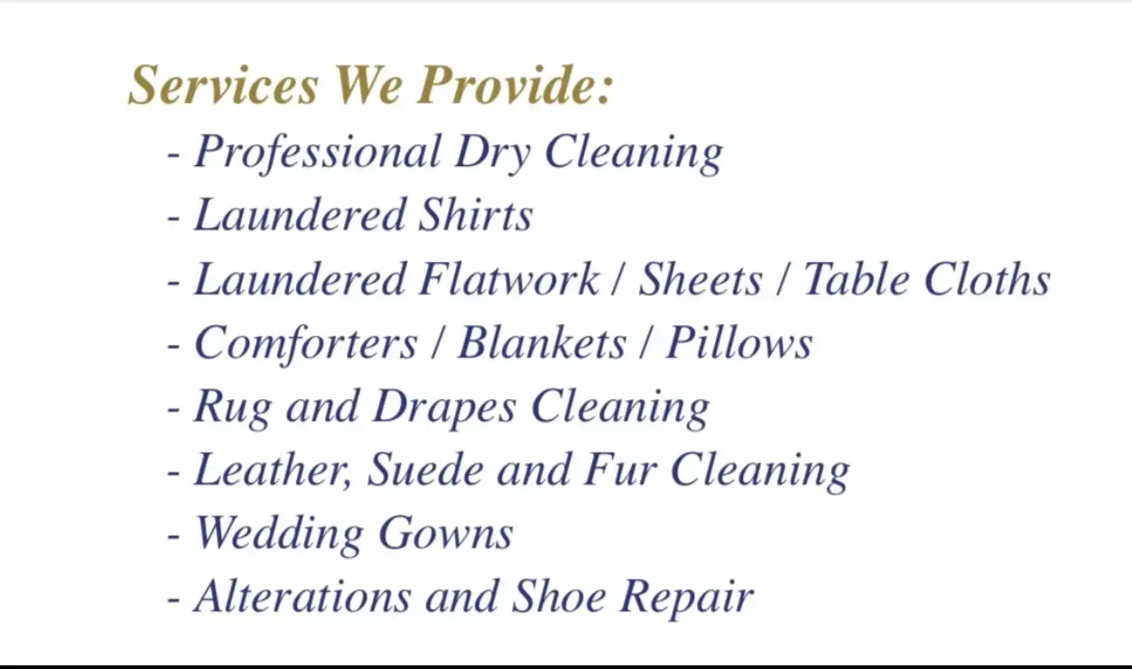 Joe May Cleaners location
