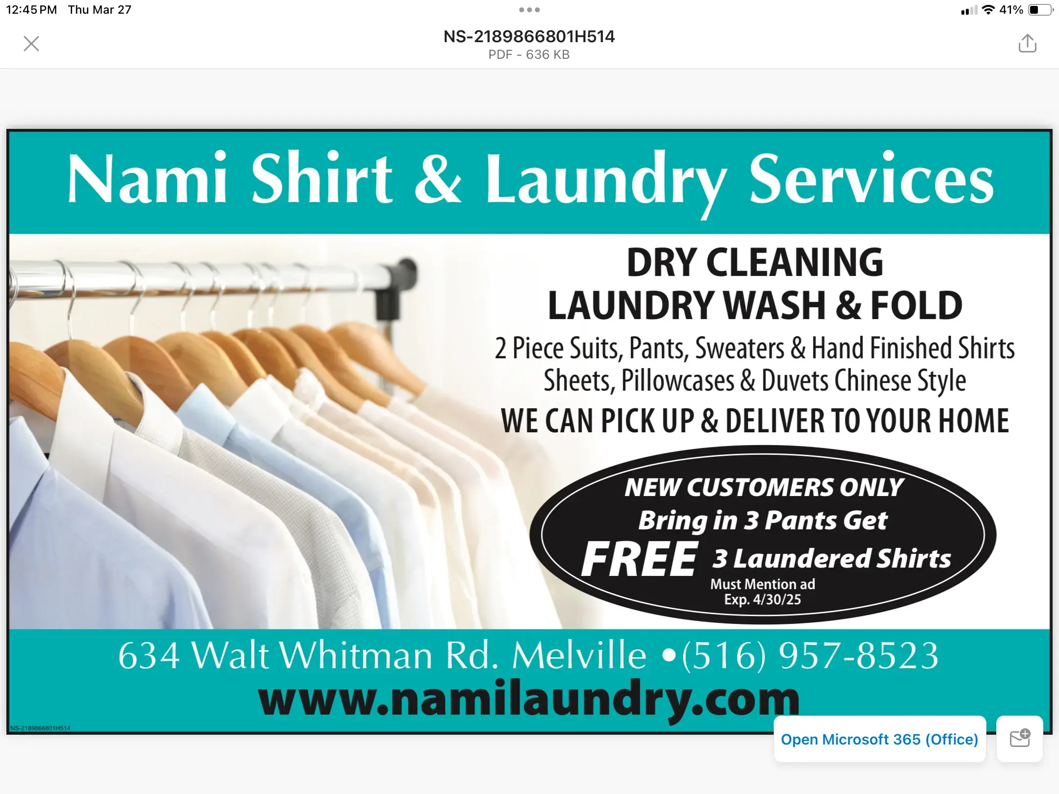 Nami Shirt & Laundry Services LLC. thumbnail 4