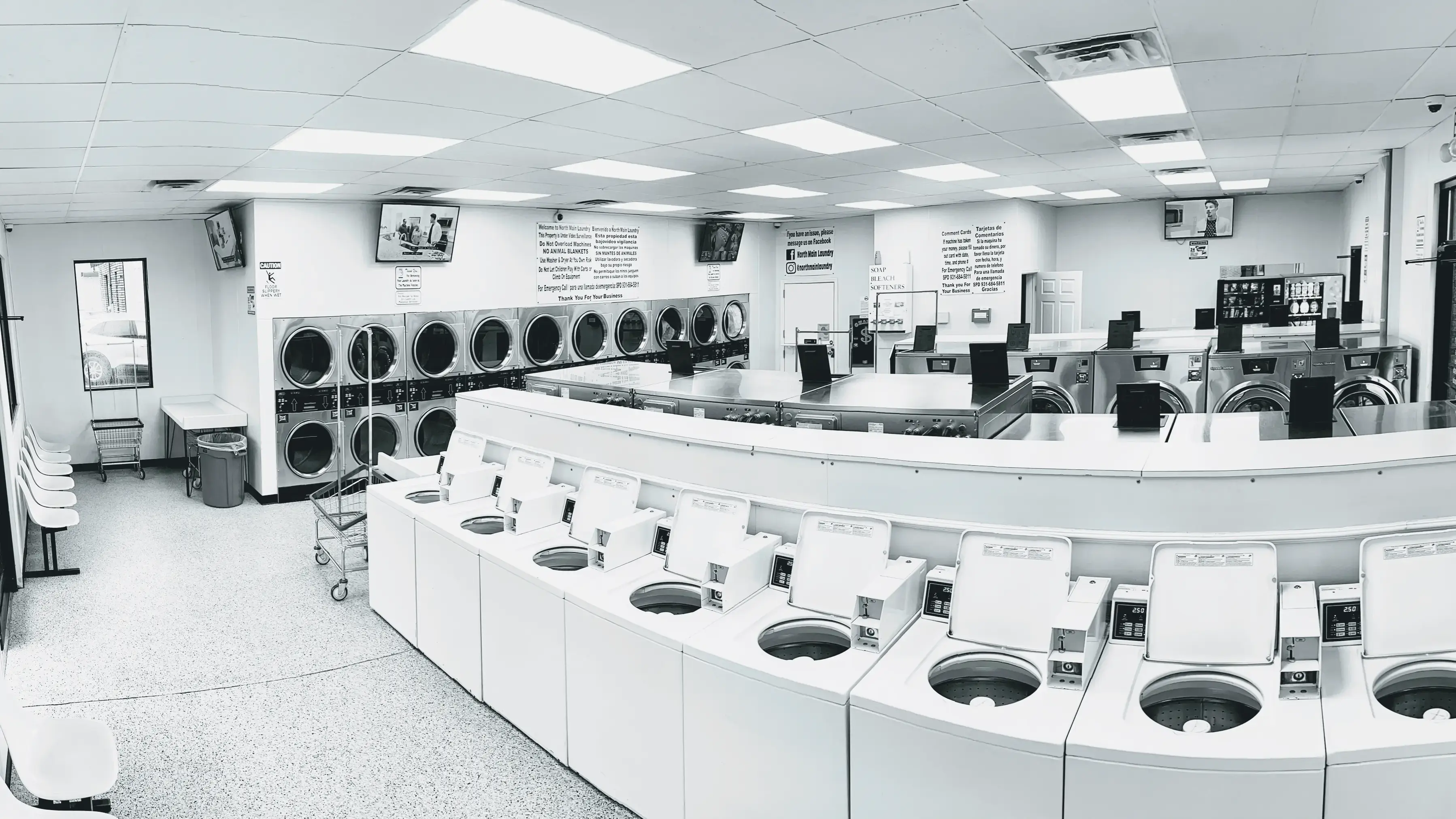 North Main Laundry location