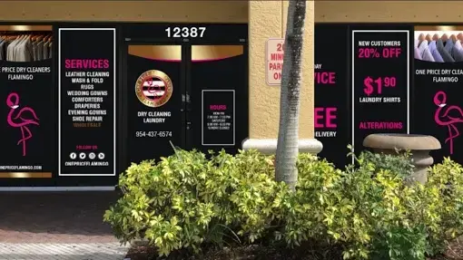 One Price Dry Cleaners Flamingo location