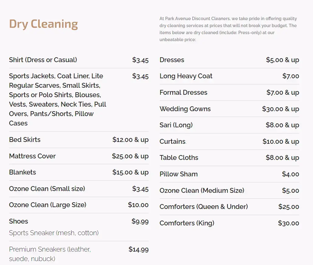 Park Avenue Cleaners thumbnail 9