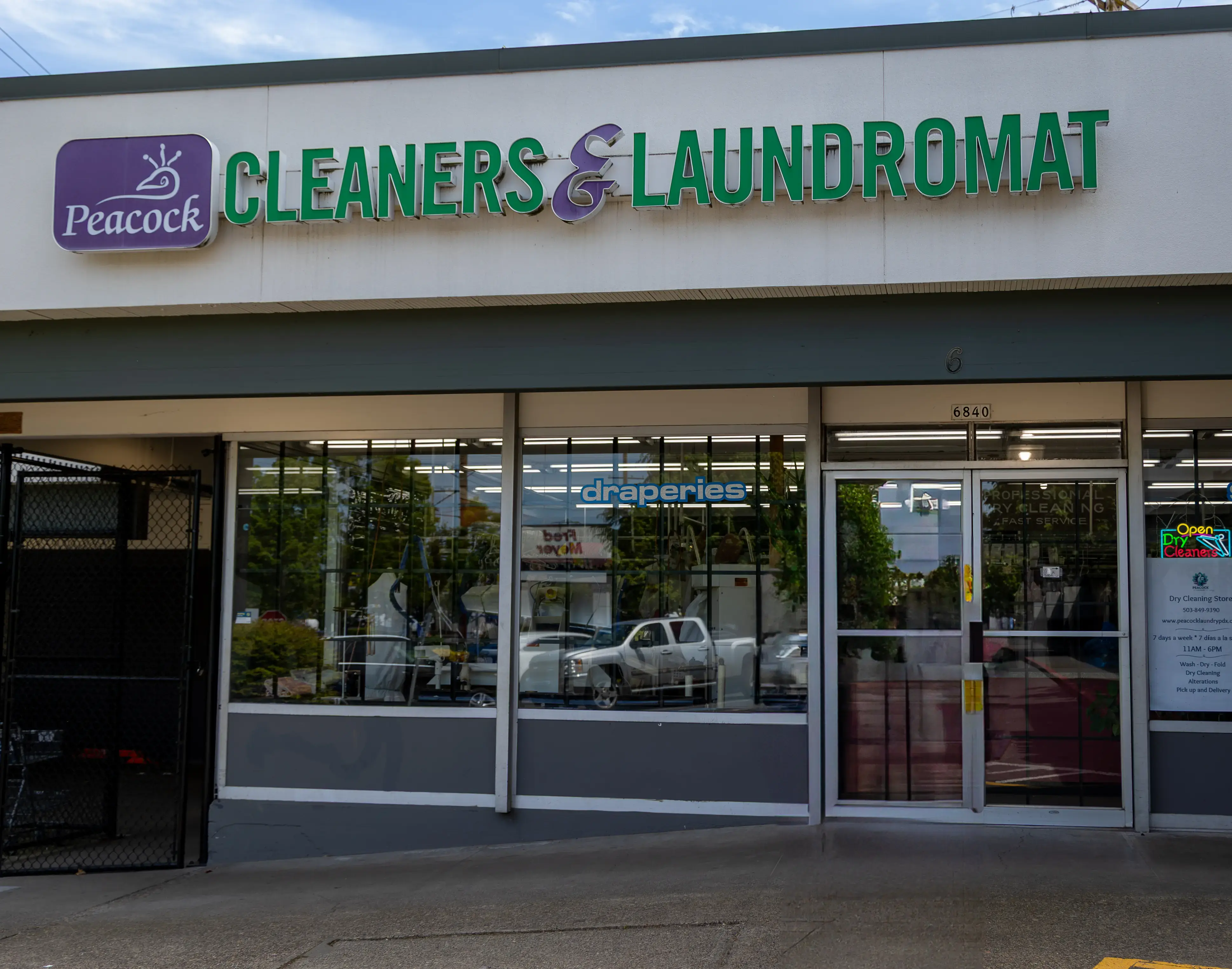Peacock Laundry location