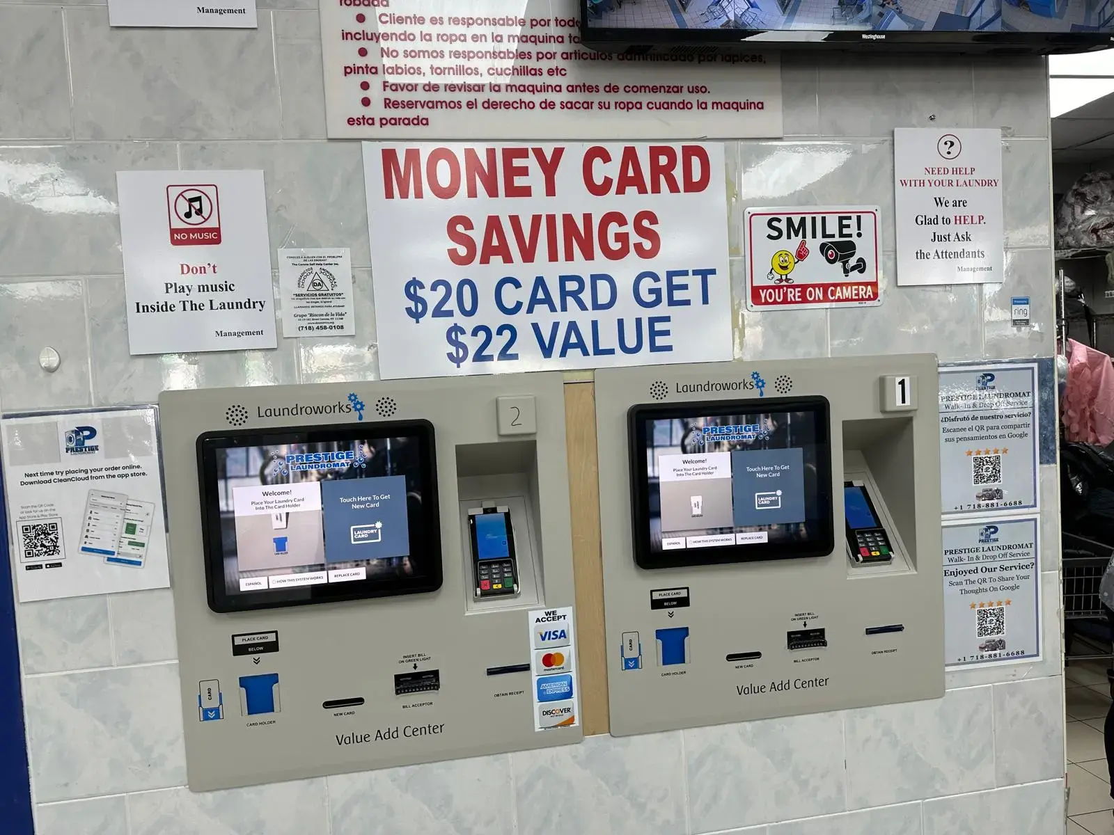 Prestige Laundromat location