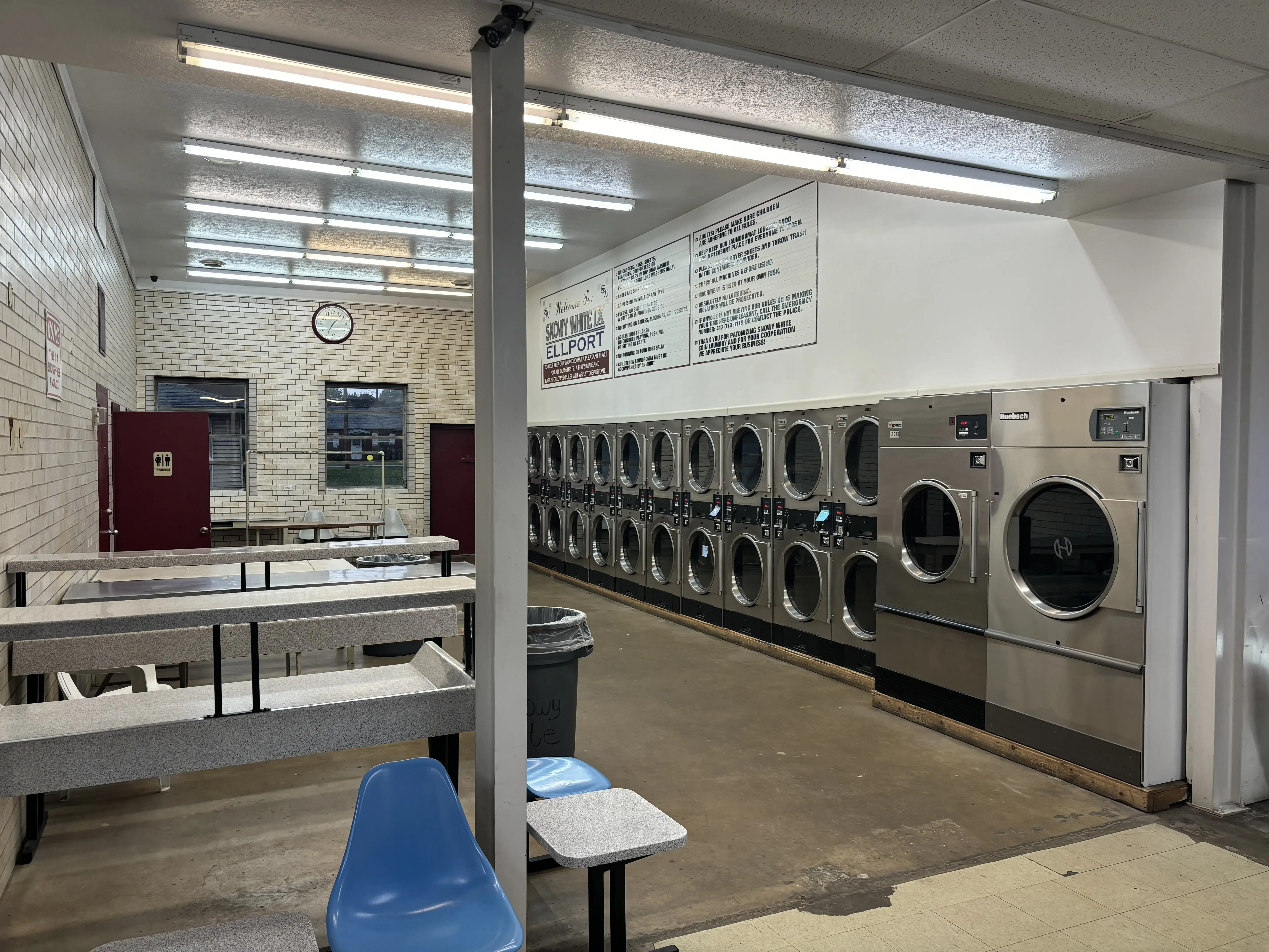 Snowy White Laundromat location