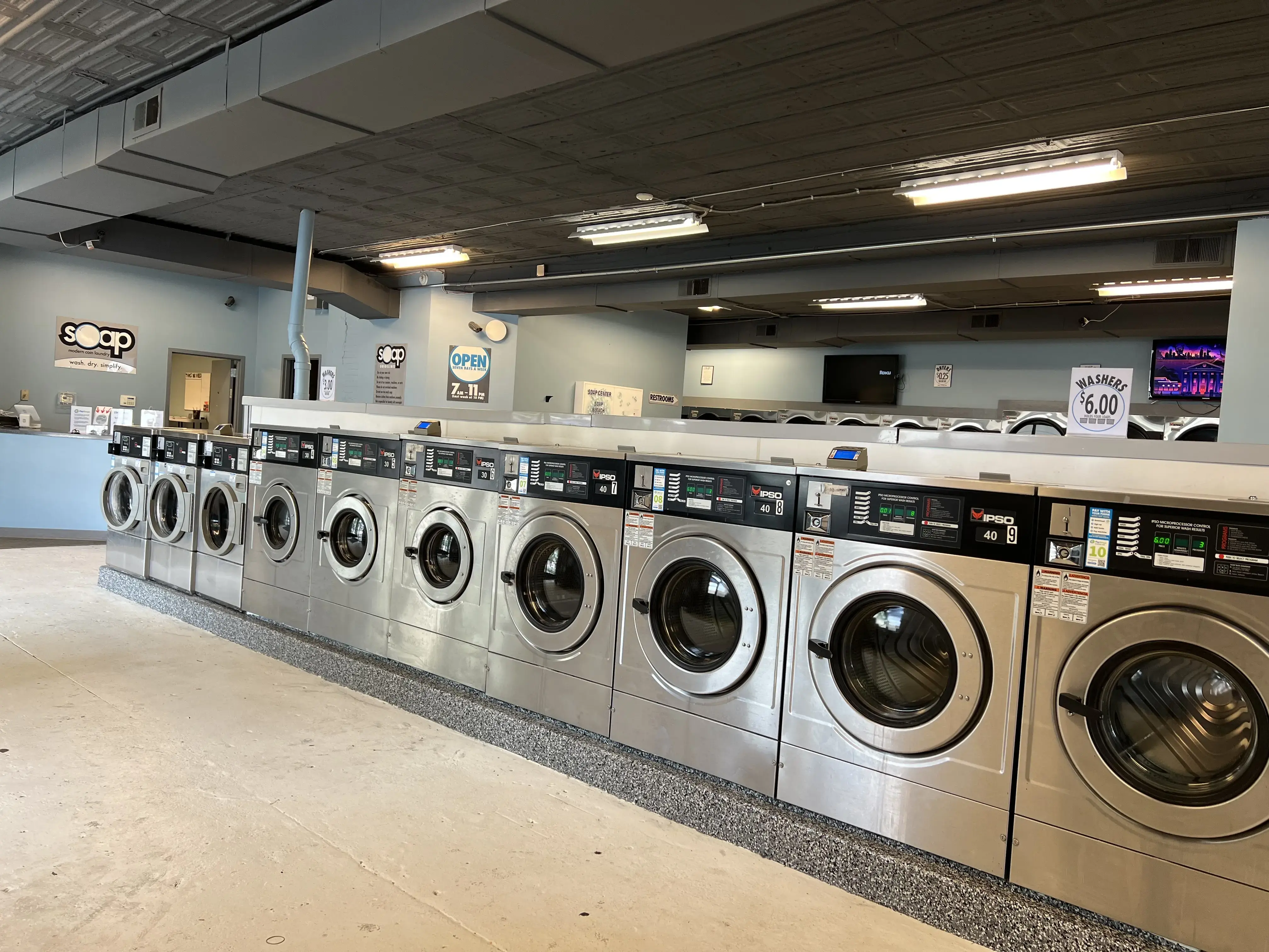 Soap, Full Service Laundry location
