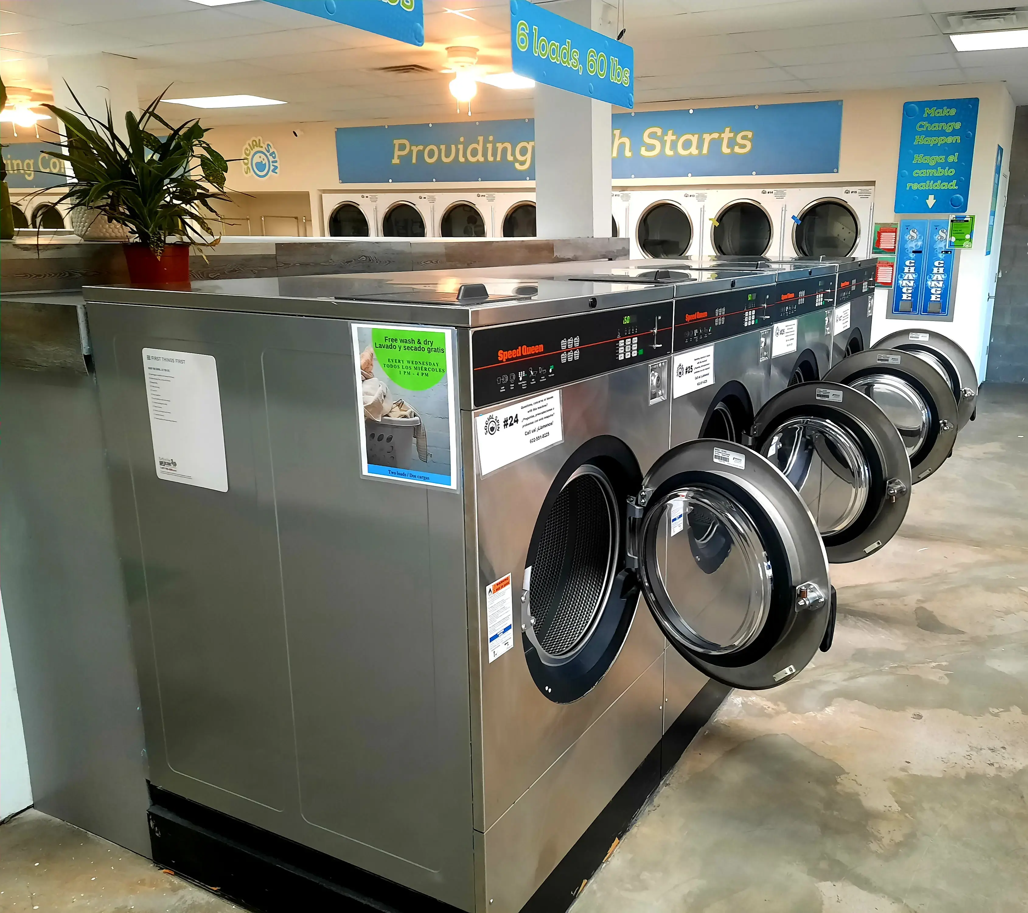Social Spin Laundromat location