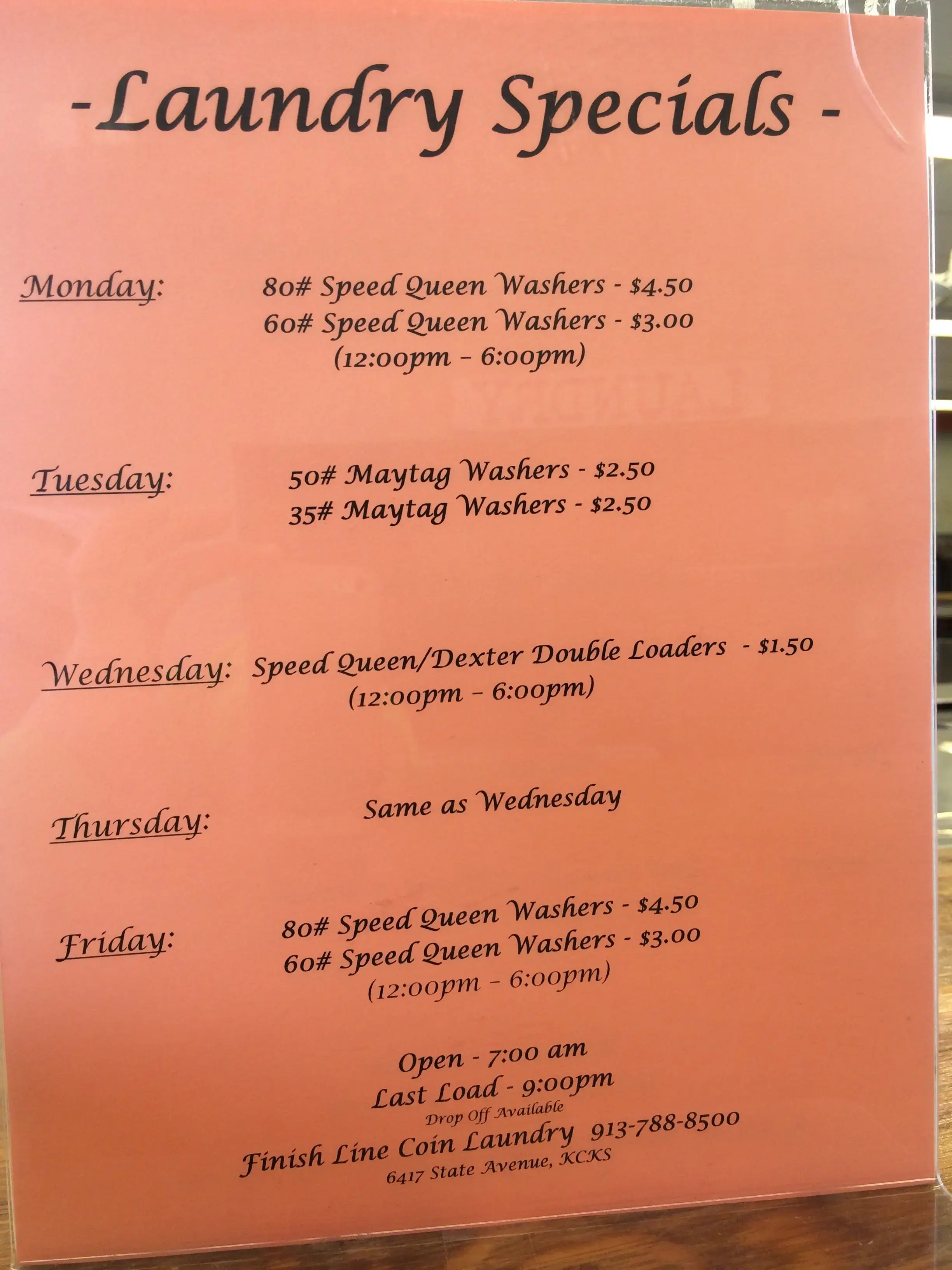 State Avenue Coin Laundry - weekly specials, come see us and save! thumbnail 19