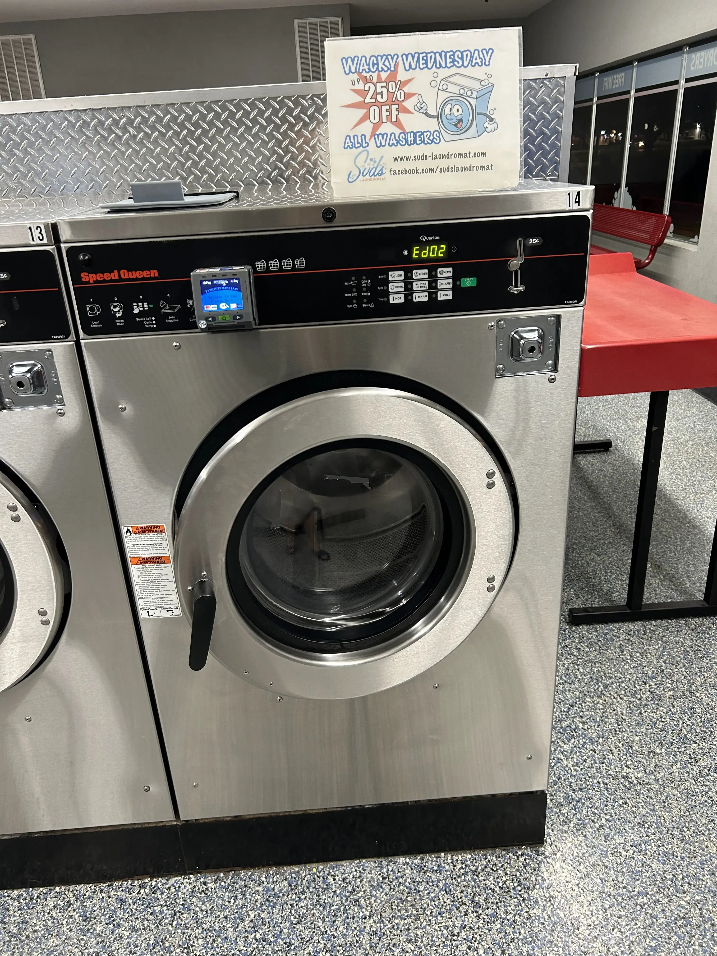 Suds laundry location