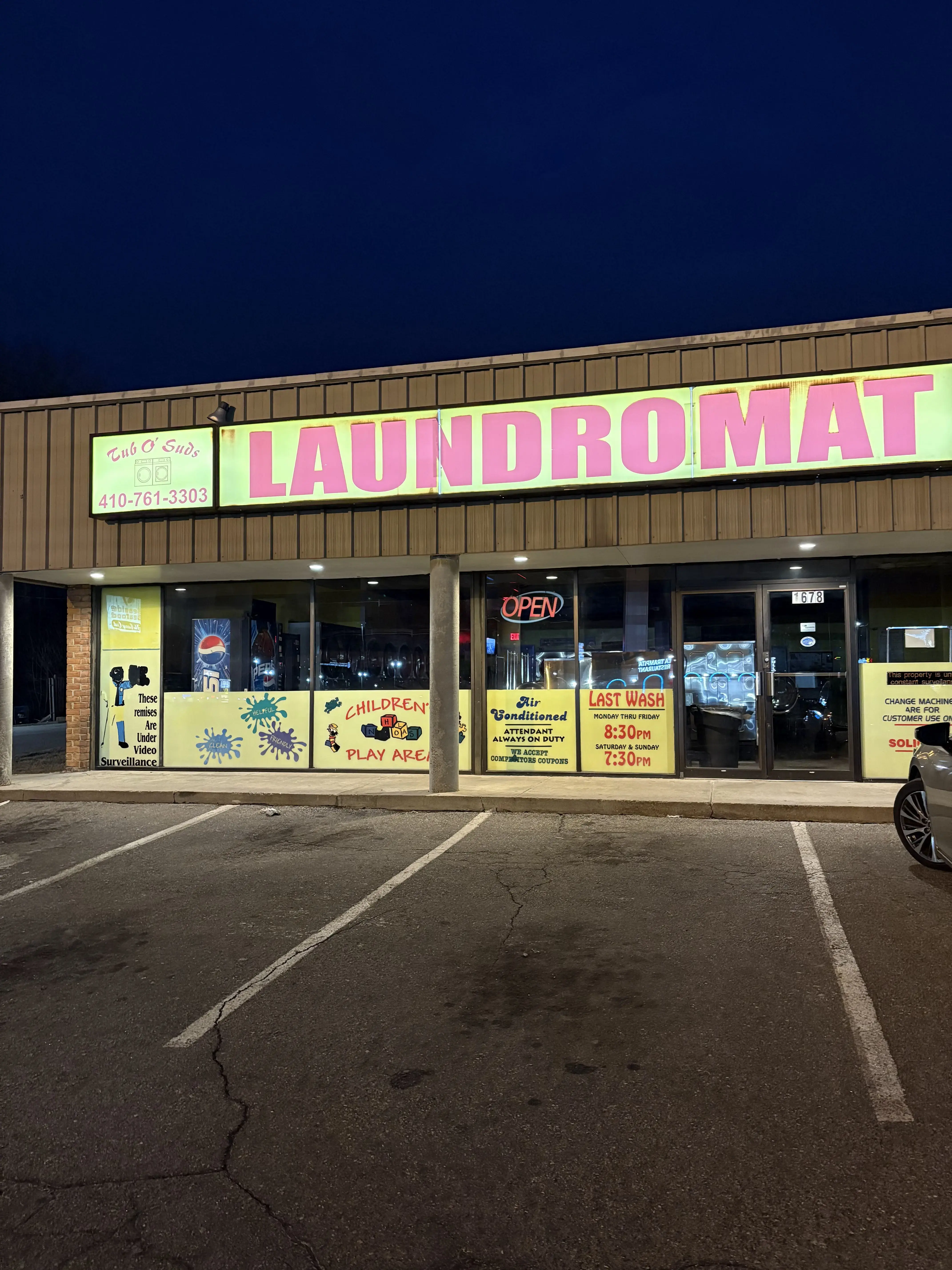 Tub O' Suds Laundromat location