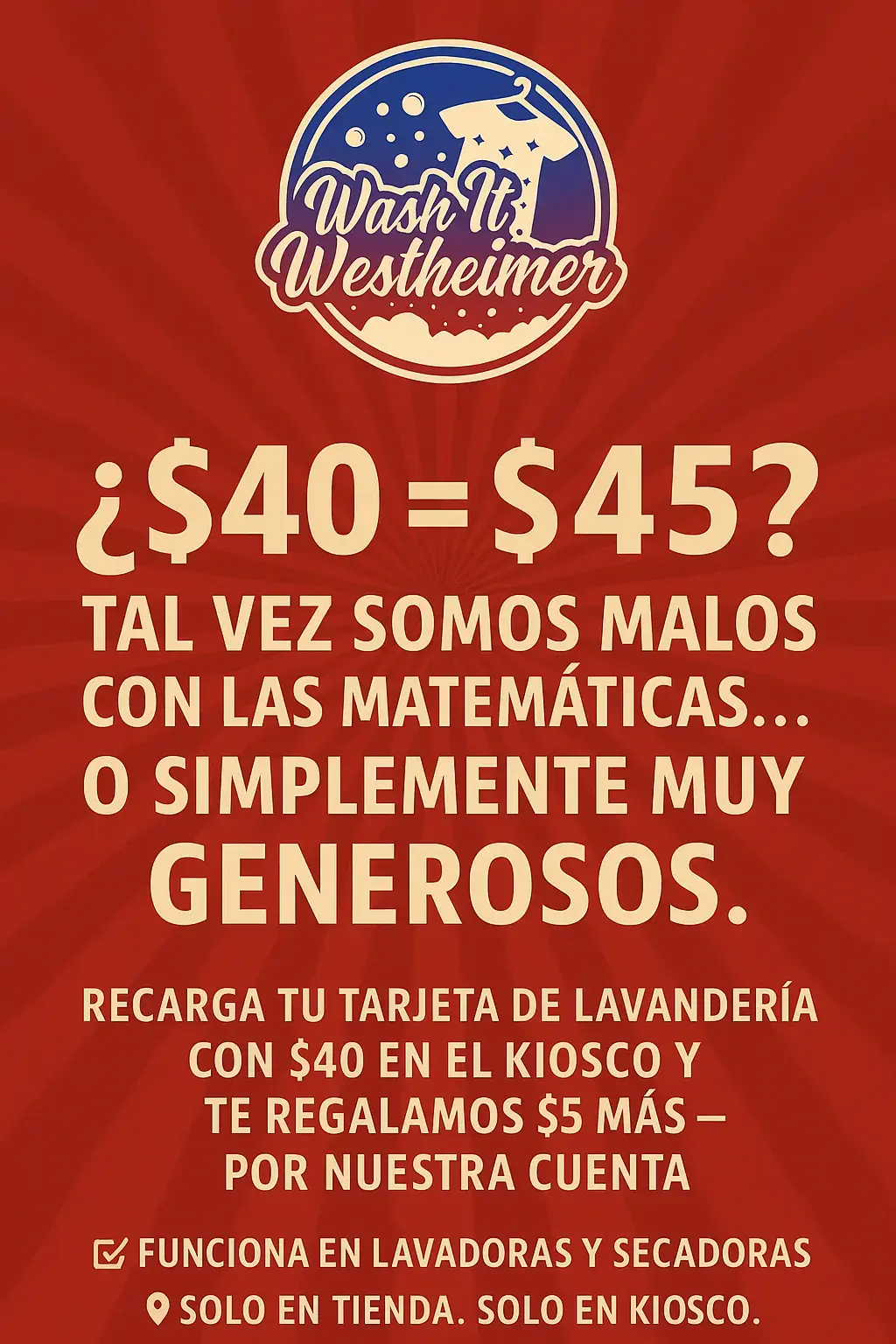WASH IT WESTHEIMER WASHATERIA (Lavandería) thumbnail 10