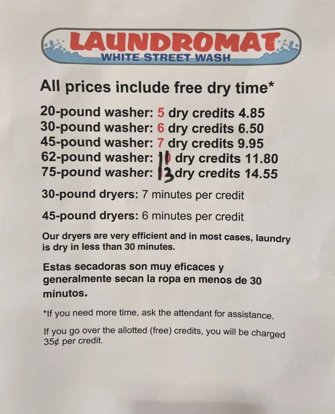 White Street Wash Laundromat & Cleaners - Image 9
